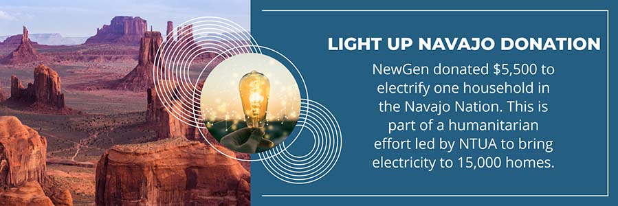 NewGen Donates to Light Up Navajo!